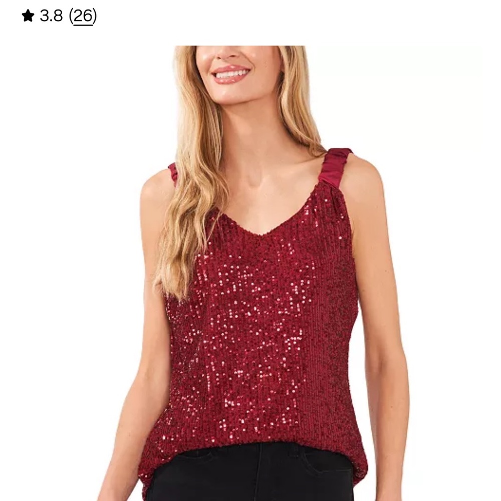 Vince Camuto Burgundy Sequin Dress